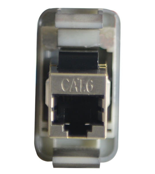 RJ45 Pass-Through Adaptor - Type 10 (White)