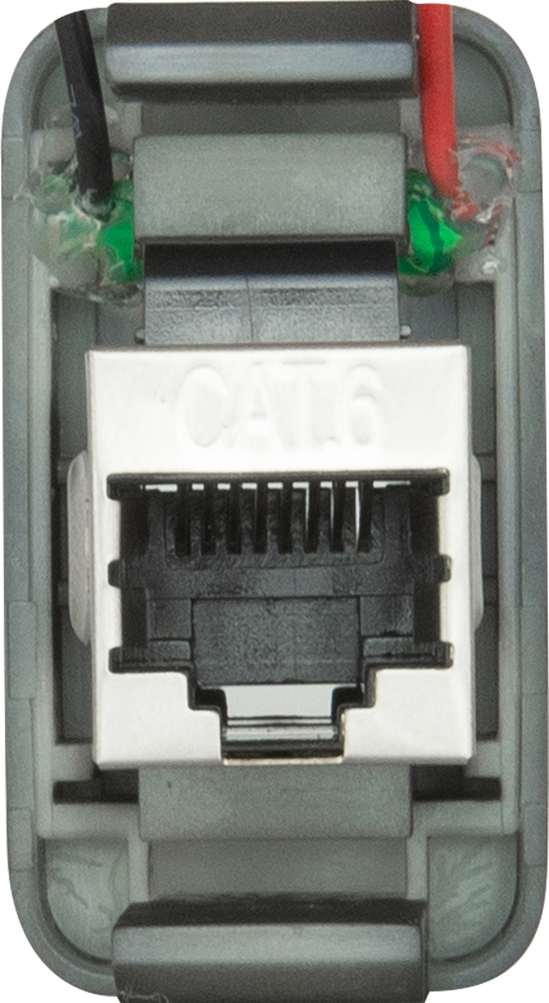RJ45 Pass-Through Adaptor - Type 2 (Red)