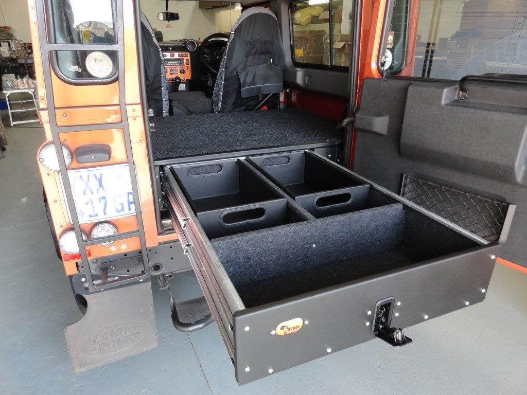 Defender Boot Rack Defender Puma 110/90 Drawer (2007-2016) - By Big Country 4x4 – Rugged ...